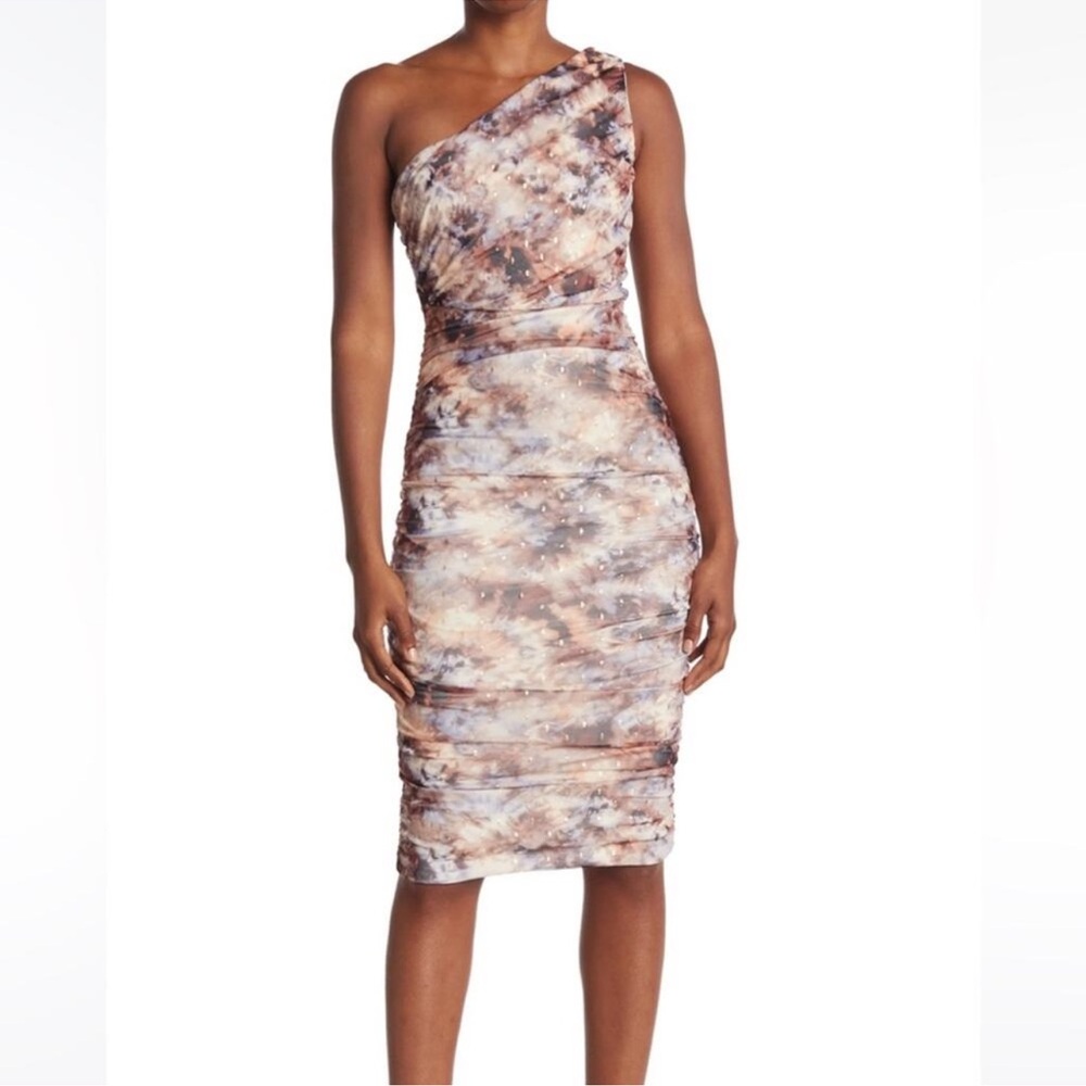 NEW Love by Design Ruched One Shoulder Midi Dress Size Small